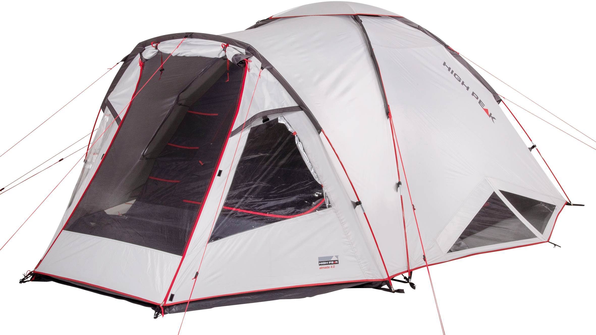 High Peak Kuppelzelt Zelt Almada 4.0, Personen: 4 (mit Transporttasche)