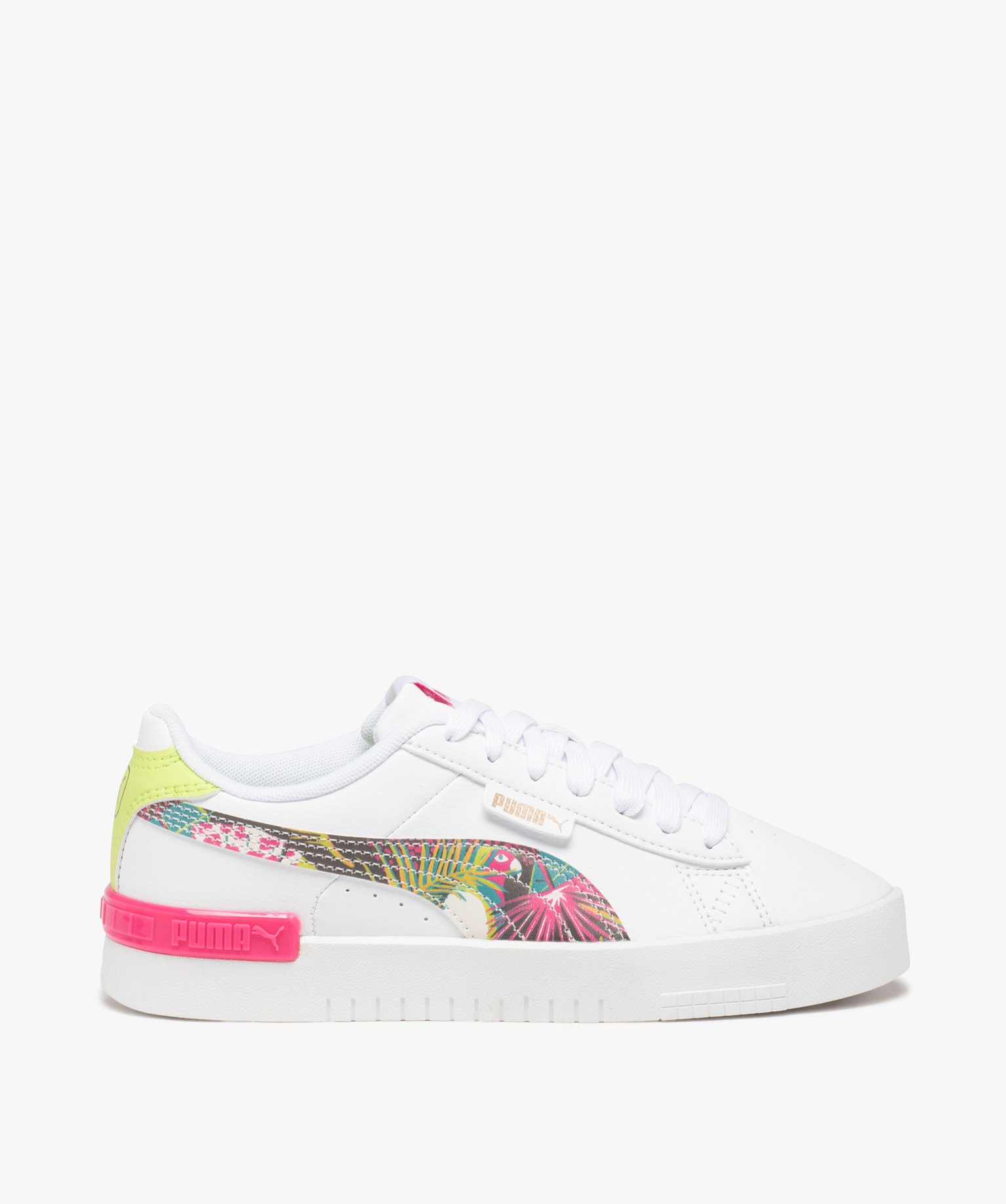 Baskets fille à lacets avec détail tropiques - Puma blanc | GEMO