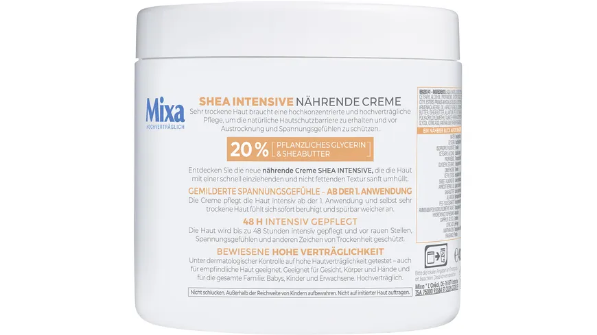 Mixa Creme Shea Ultra Soft 400 ml