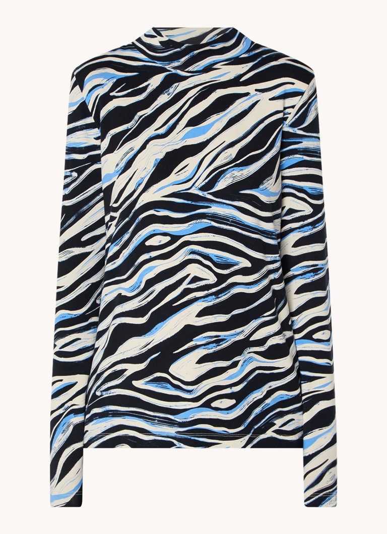 Gerry Weber Top with print and stand-up collar
