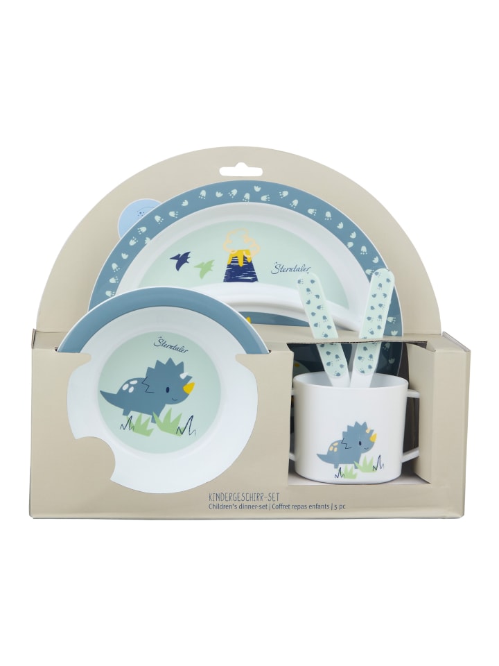 Sterntaler Geschirr-Set DINO Rexi in helles blau günstig kaufen onesize