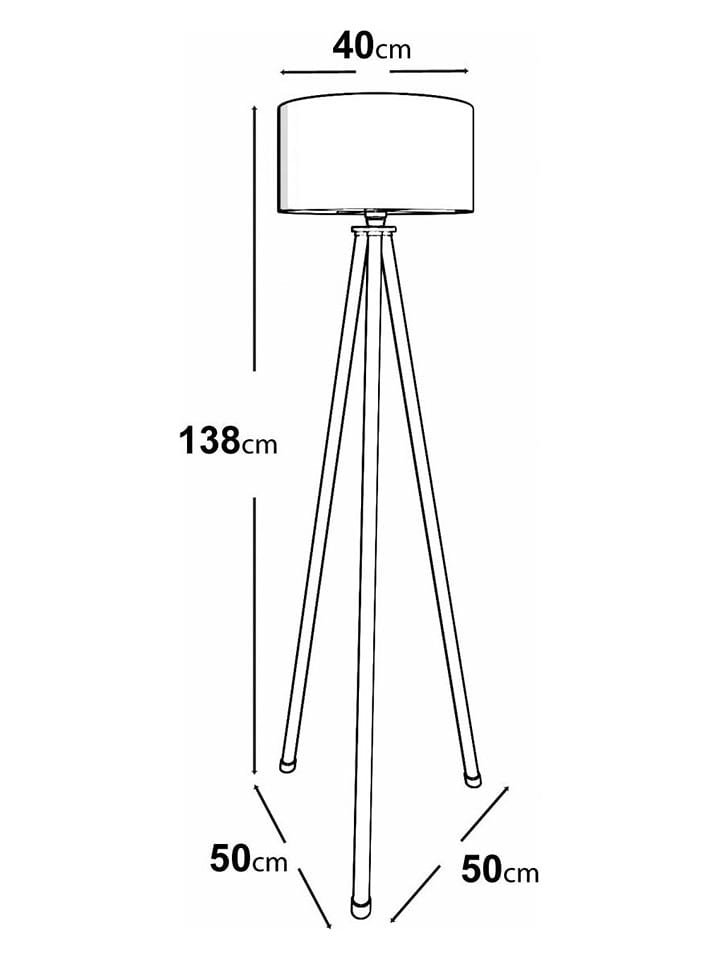 Opviq Standleuchte in Creme/ Hellbraun - (H)138 cm günstig kaufen onesize