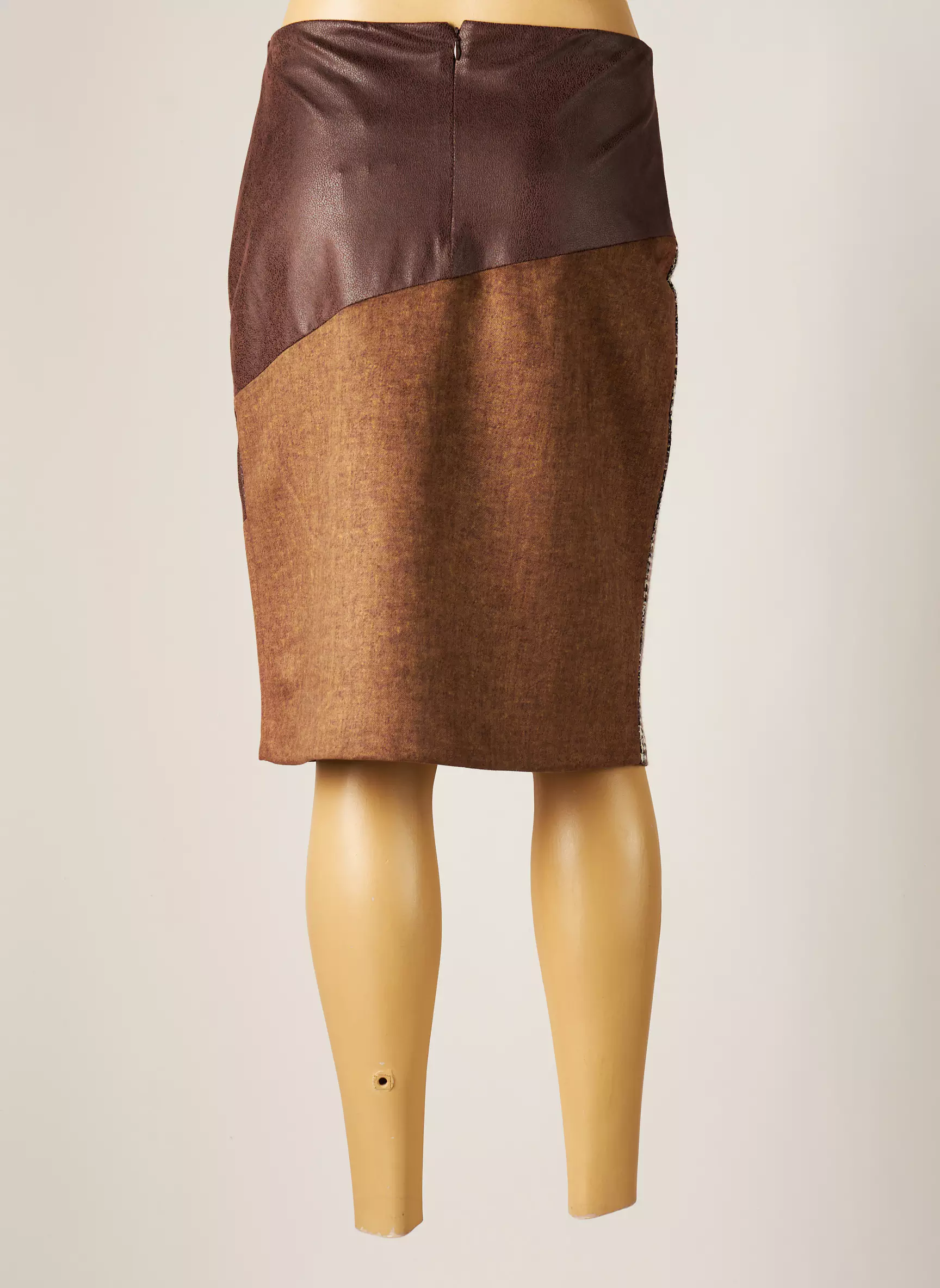 Meri Esca Jupes Mi Longues Femme couleur marron