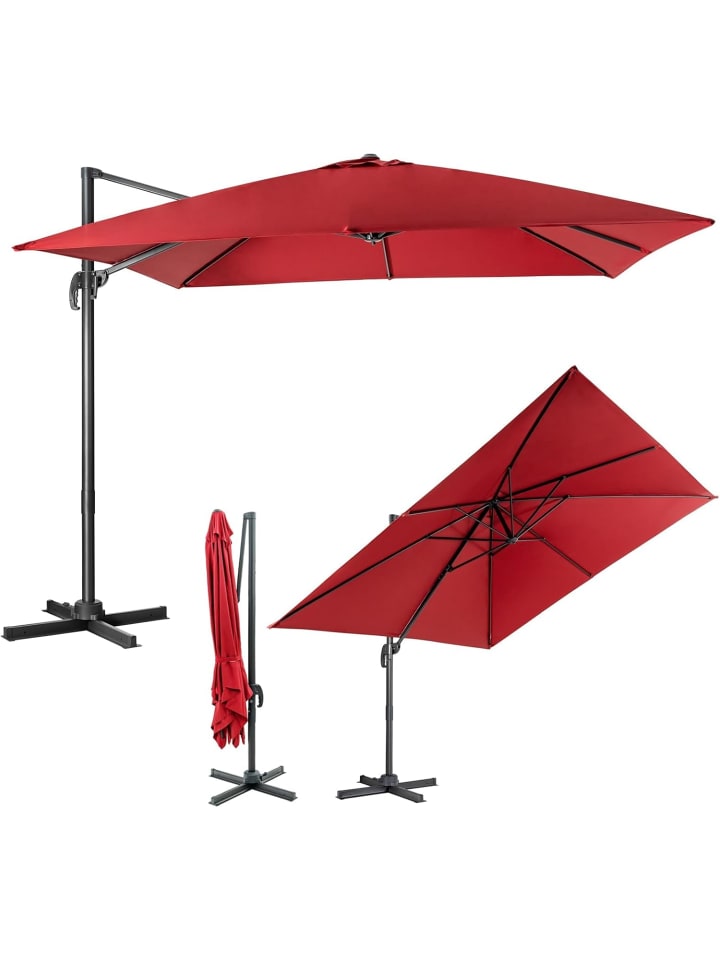 COSTWAY Sonnenschirm 300x300cm in Rot günstig kaufen onesize