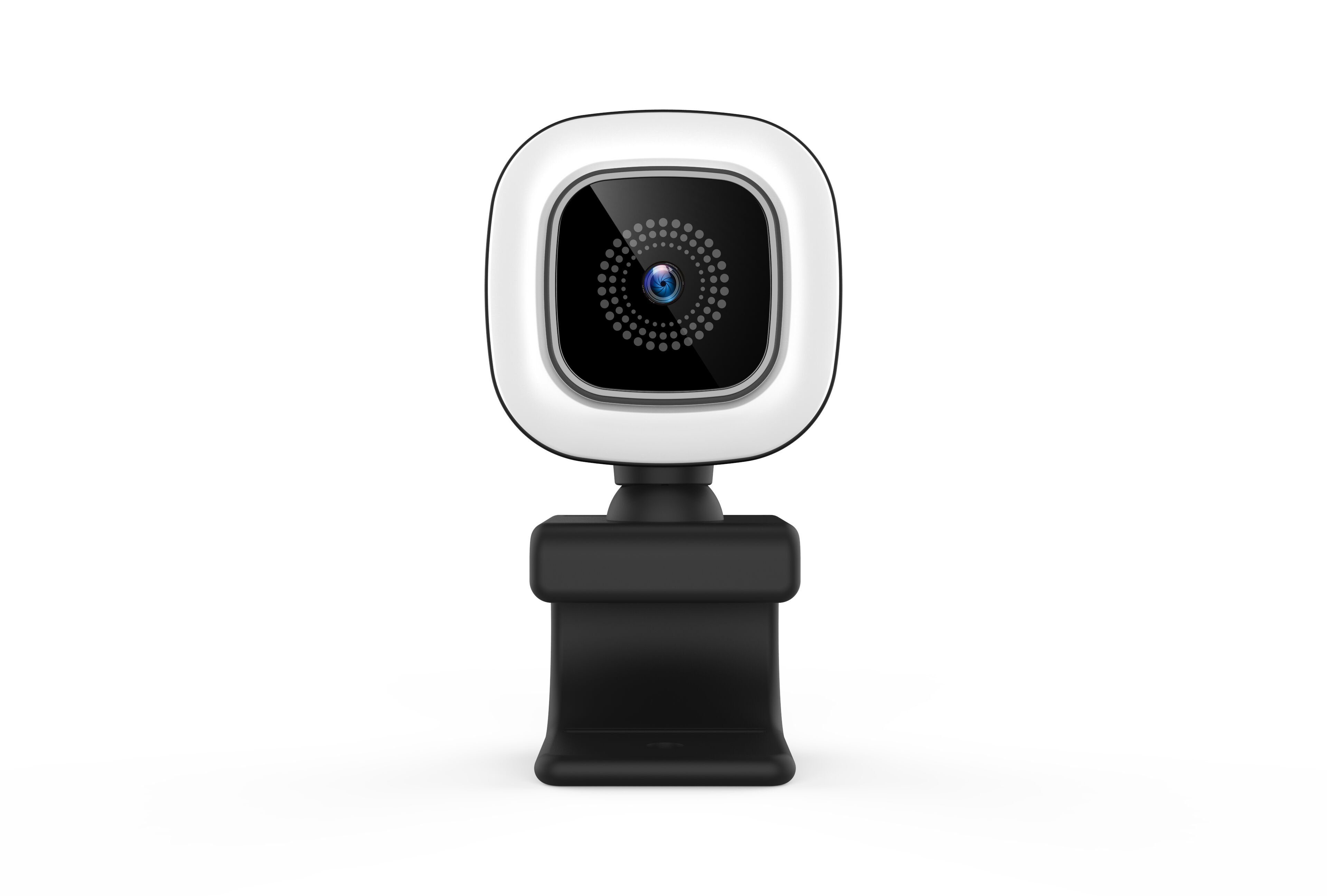 Hyrican HYRICAN ST-CAM554 UHD Webcam 3840x2160 Pixel mit Ringlicht 12MP Webcam (4K Ultra HD)