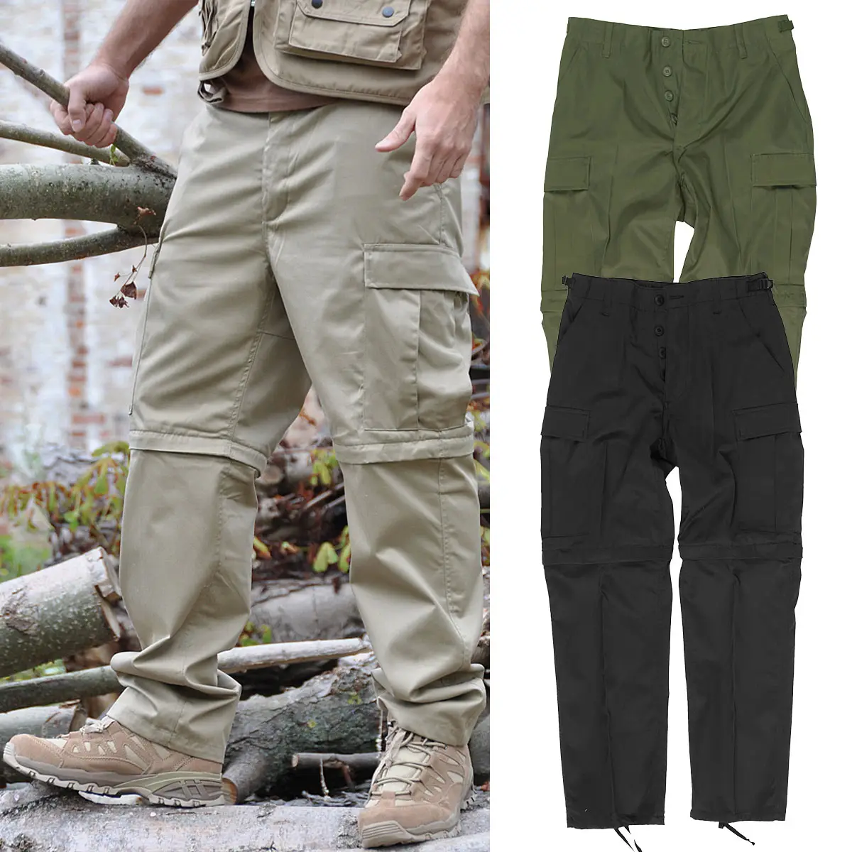 Zip-Off Feldhose BDU oliv
