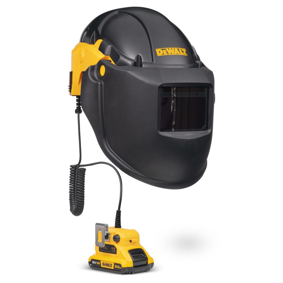 DeWalt DXPGB2WD21 Luftrensende vifte med sveisehjelm P3 18 V 2,0 Ah