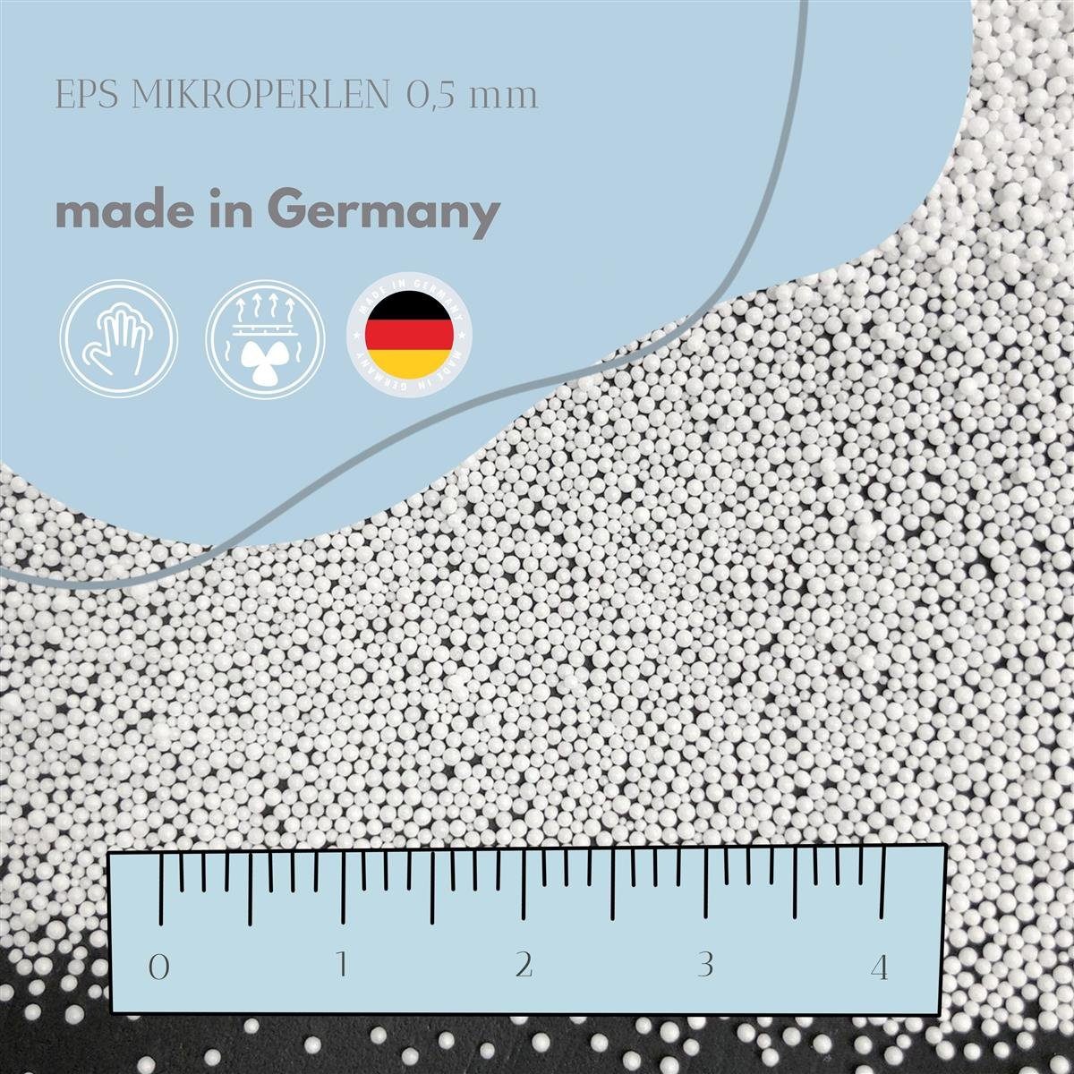 SEI Design Stillkissen Seitenschläferkissen Babynestchen mit EPS Mikroperlen, Schwangerschaftskissen mit Bezug, Musselin BIO Baumwolle