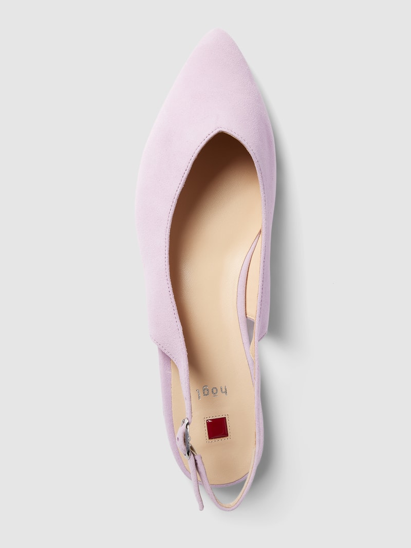 Ballerinas mit Dornschließe Modell 'Slingback' in flieder