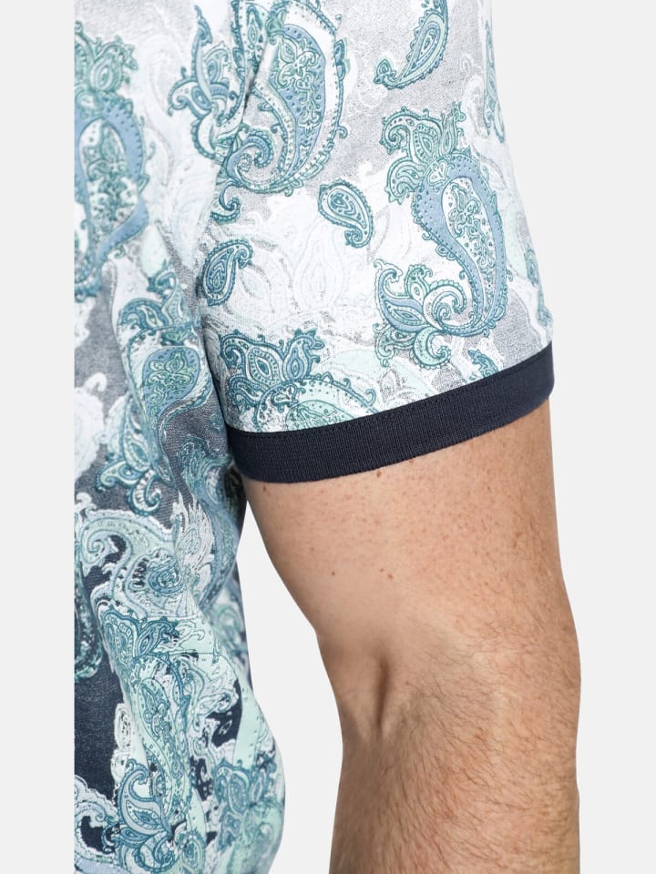 Charles Colby T-Shirt EARL COLLYNS in blau bedruckt günstig kaufen