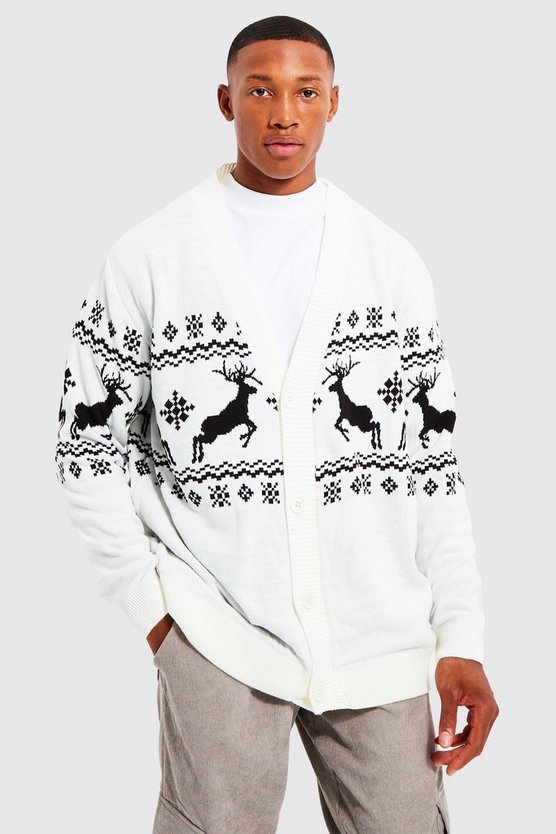 Rentier Weihnachts-Cardigan
