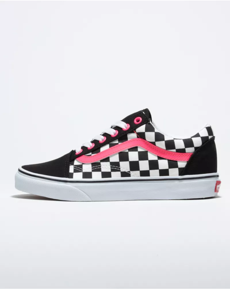 Customs Neon Pink Sidestripe Old Skool