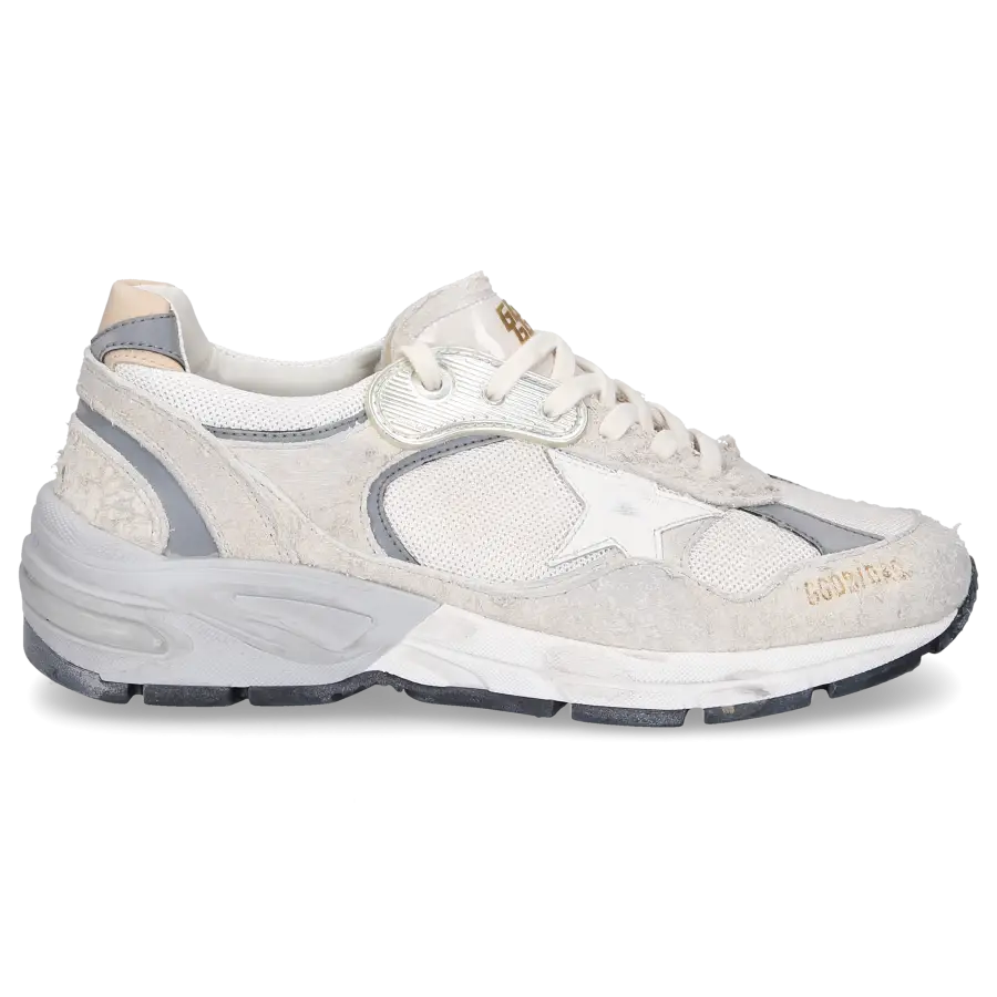 Golden Goose - Sneaker low RUNNING DAD Veloursleder - weiß