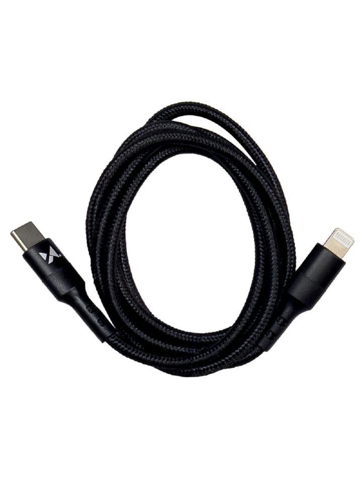 Wozinsky Ladekabel USB Typ C Kabel - iPhone 18W Schwarz 2m in Schwarz günstig kaufen onesize
