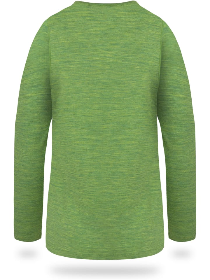 Normani Outdoor Sports Kinder Merino Langarm Broome in Grün günstig kaufen