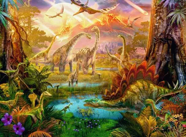Puzzle 500 Teile - Im Dinoland
