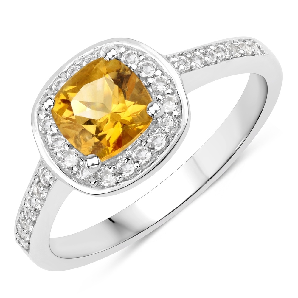 Rafaela Donata Bague Argent sterling Citrine en Argent Bague