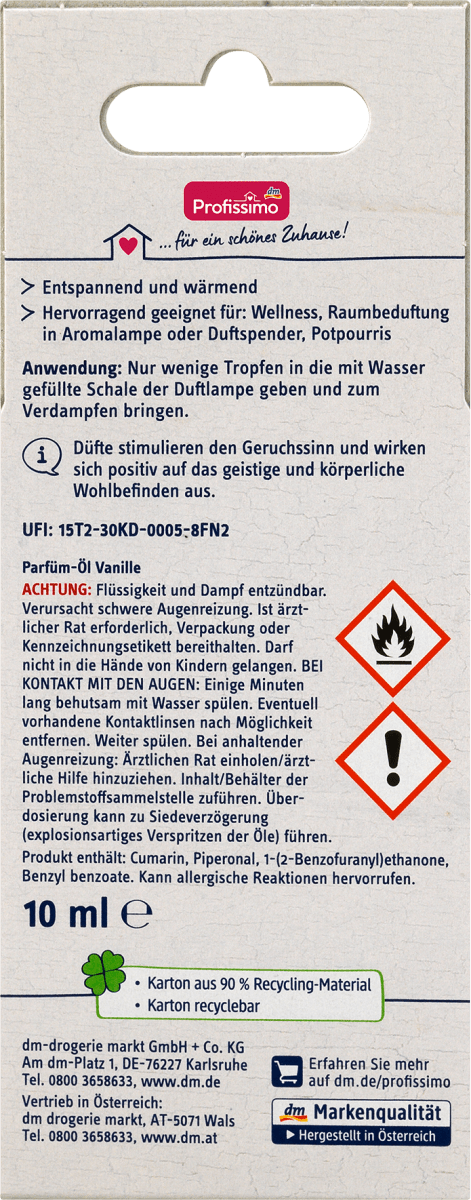 Parfüm-Öl Vanille, 10 ml