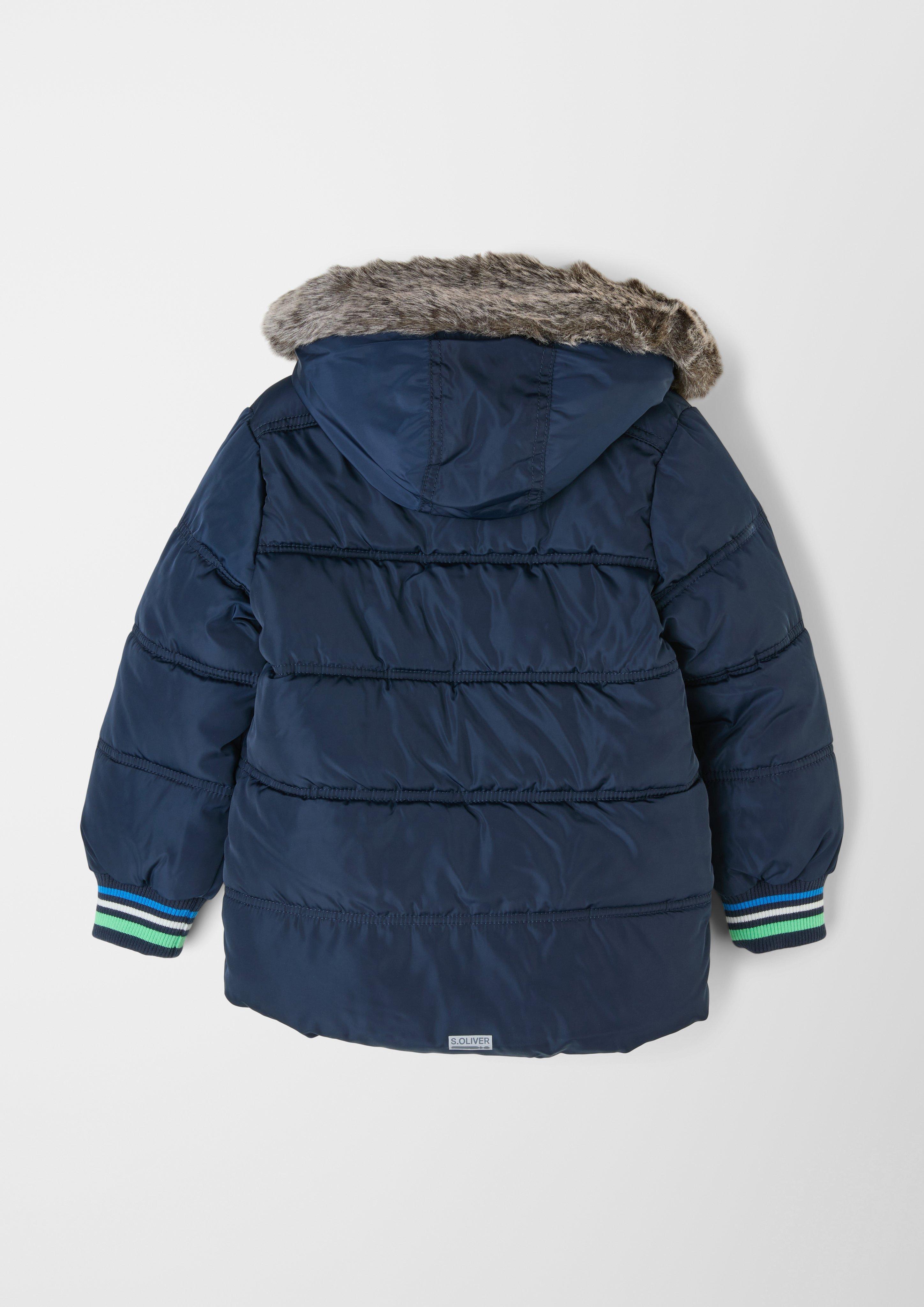 Warme Winterjacke mit Webpelz  2120701-5952