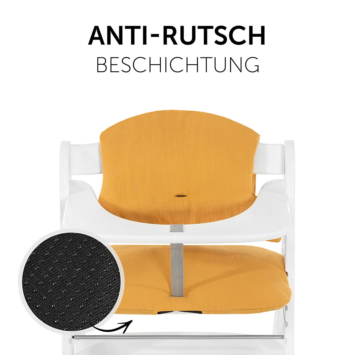 Sitzauflage Alpha Highchair Pad Select, Musselin Honey