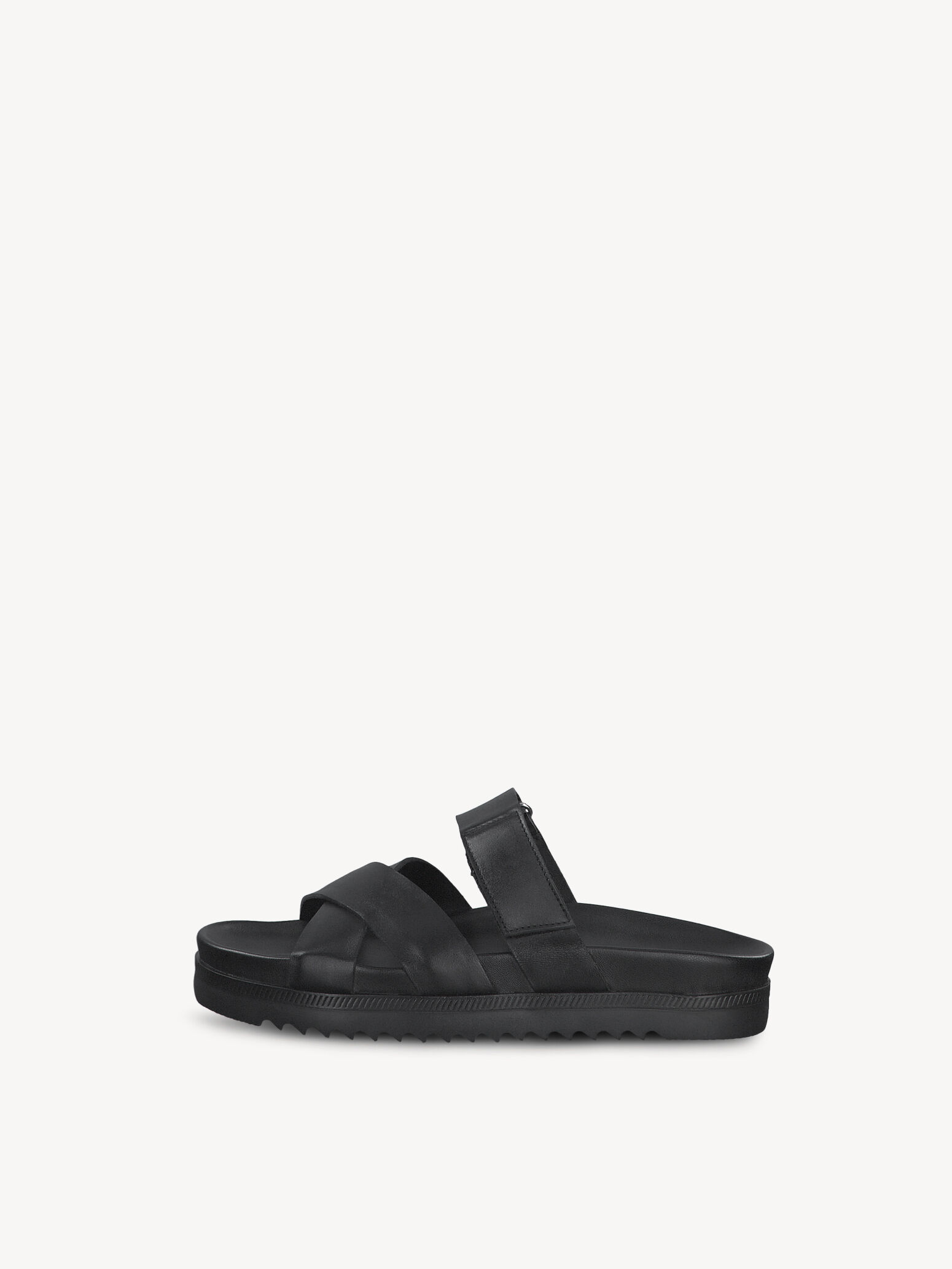 Mule en cuir - noir