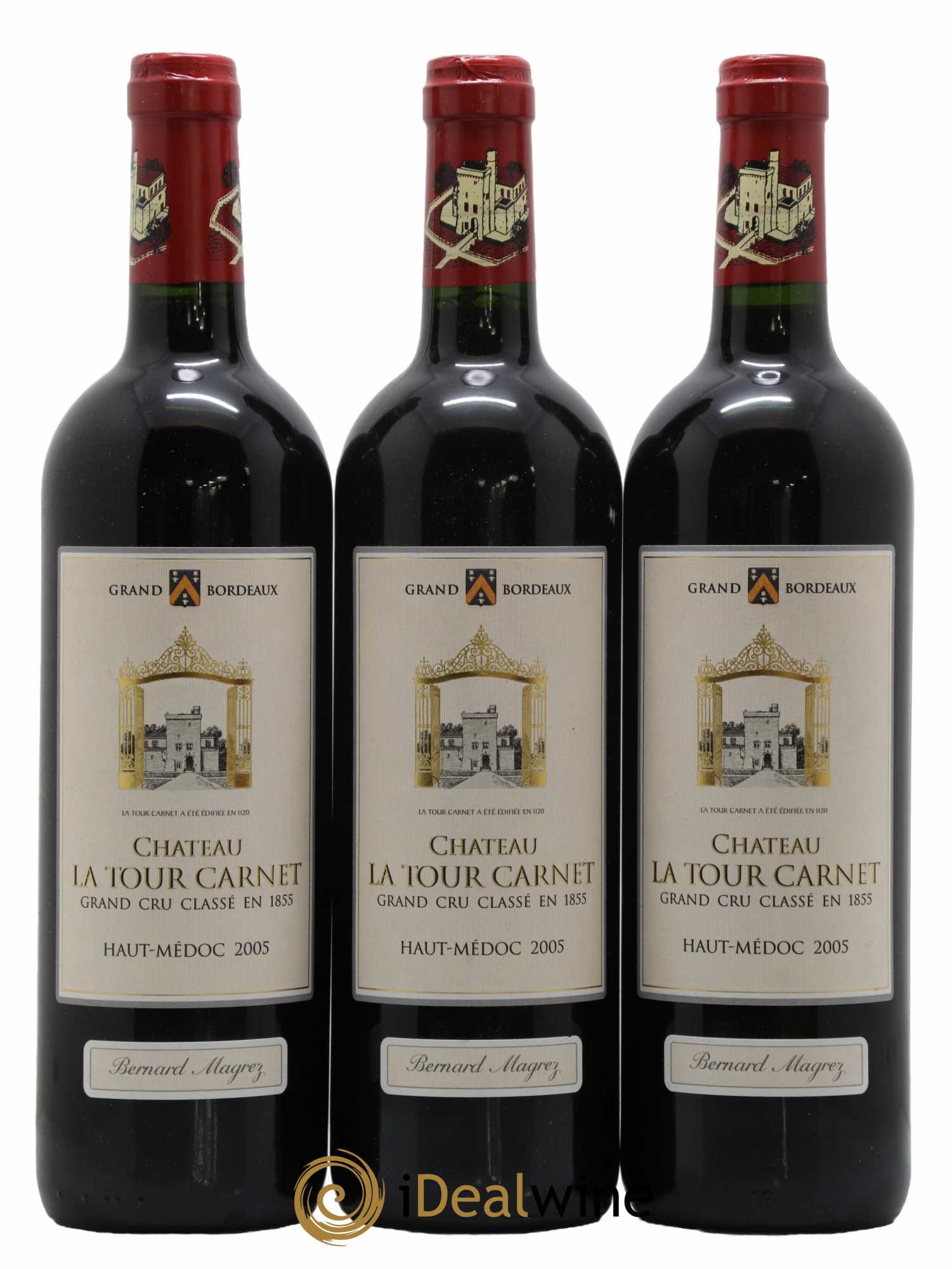 Château La Tour Carnet 4ème Grand Cru Classé  2005 - Lot de 6 Bouteilles