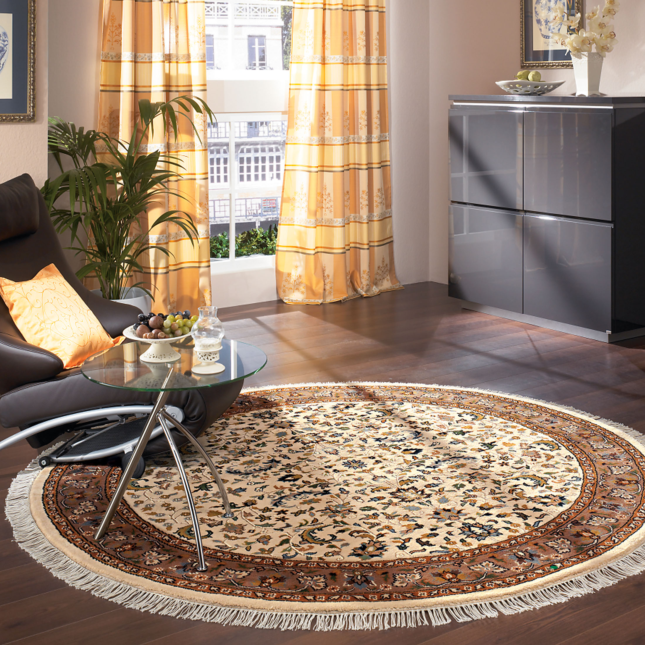 Padischah Isfahan Orient-Teppich, Beige