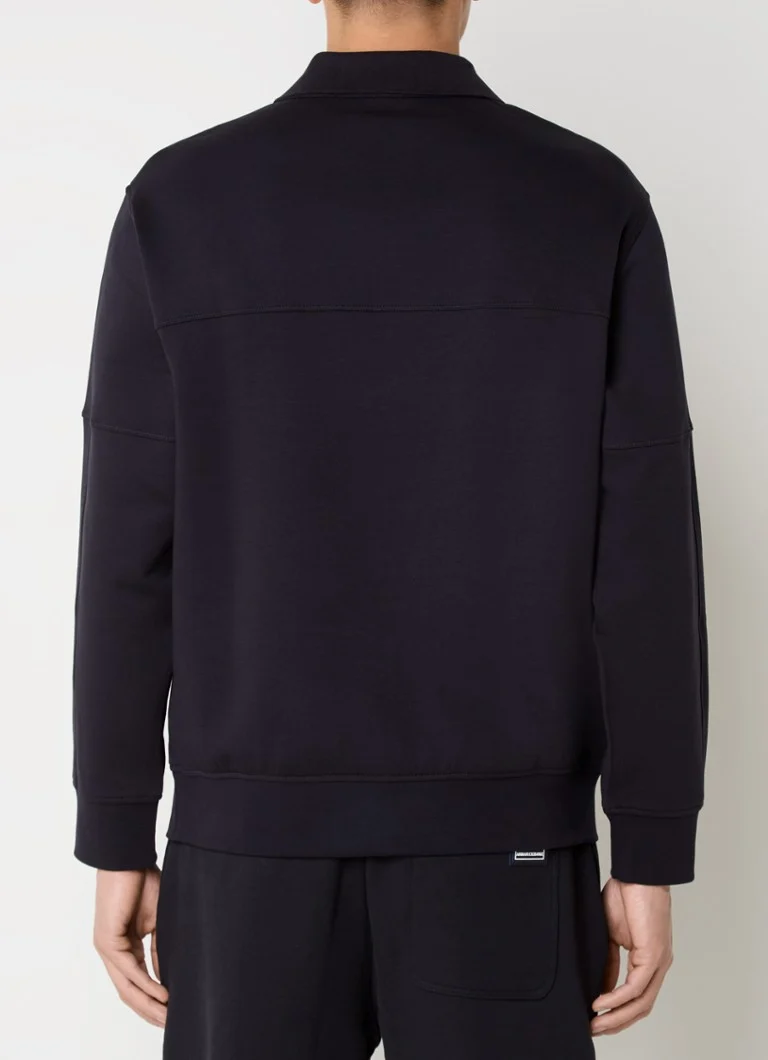 Armani Exchange Sweater with collar and logo print