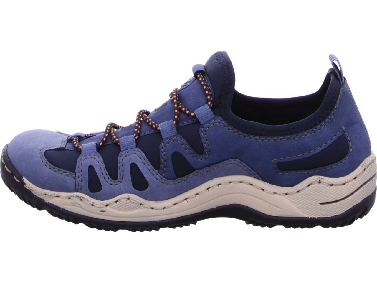 RIEKER Sneaker blau Sneaker Low Top, Blau