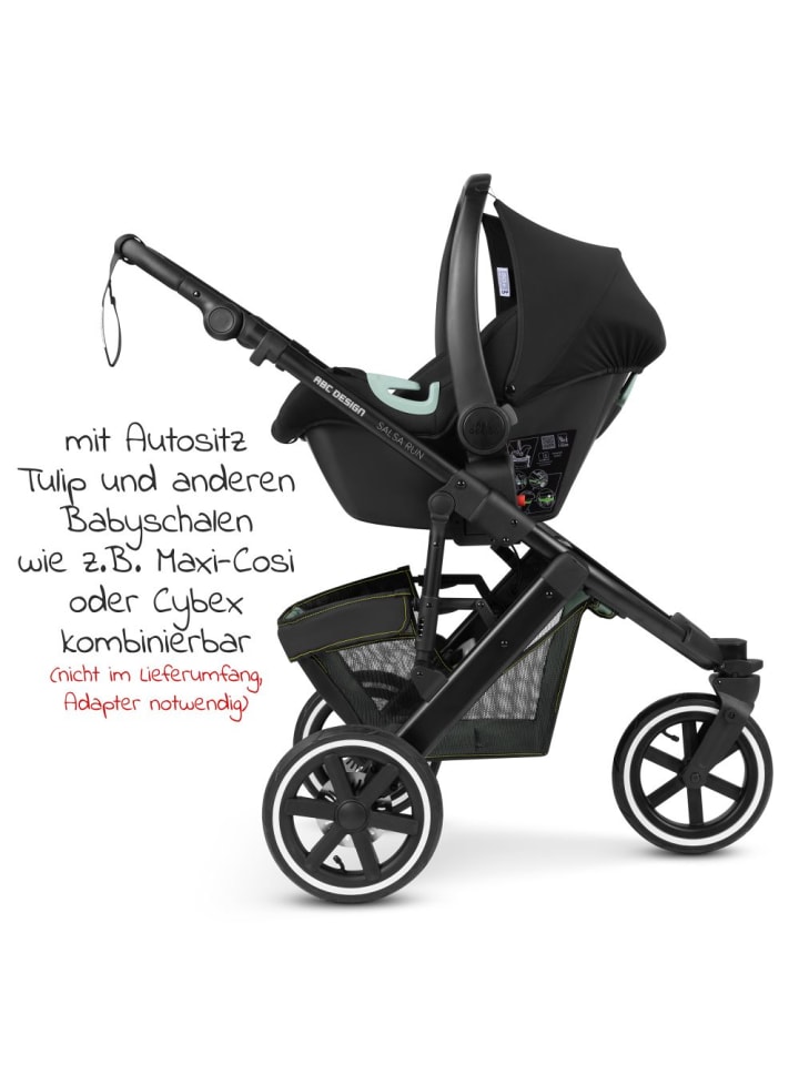 ABC-Design Kombi-Kinderwagen Salsa 3 Run in blau,schwarz günstig kaufen onesize