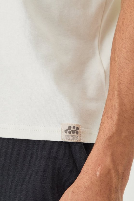 Kastiges Oversize T-Shirt mit Homme-Stickerei