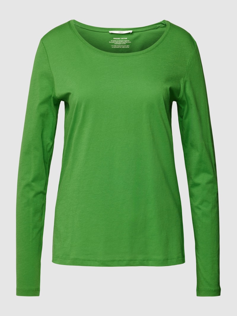 Longsleeve mit Rundhalsausschnitt in apfelgrün