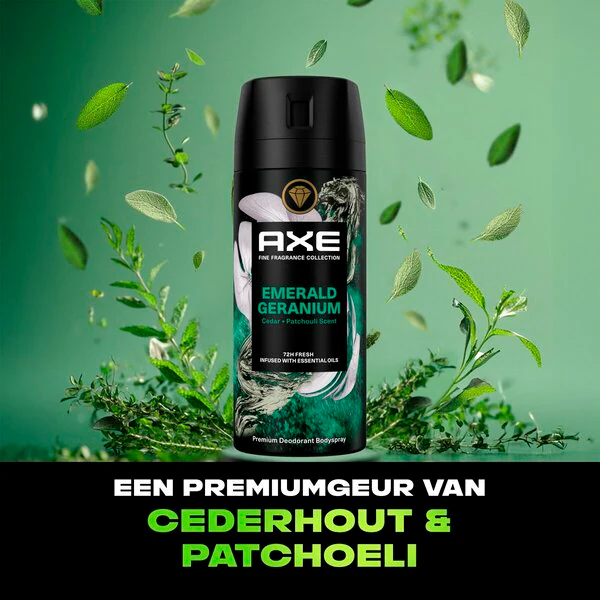 Axe Fine Fragrance Emerald Geranium dezodor és testpermet 150ml