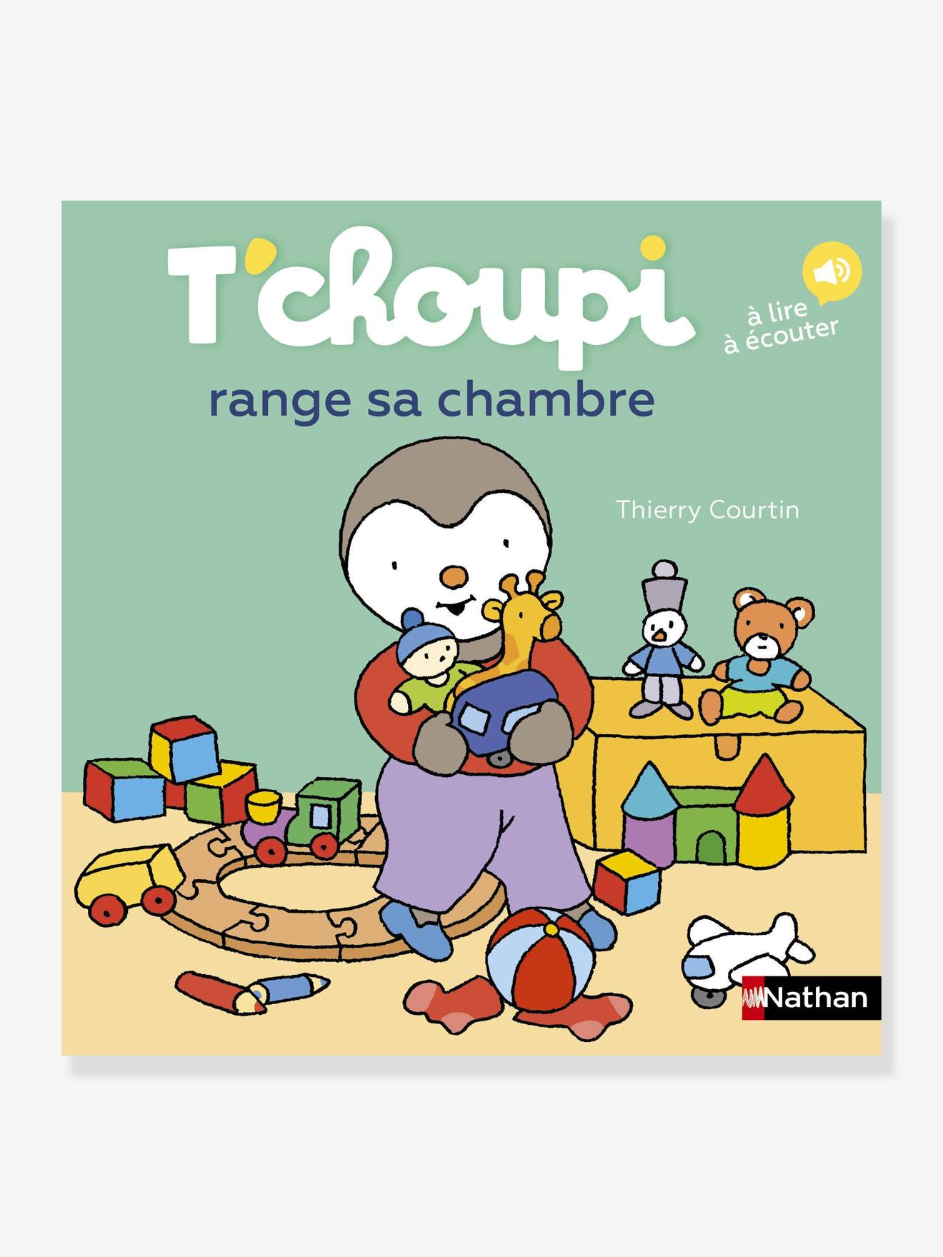 Livre T'choupi range sa chambre