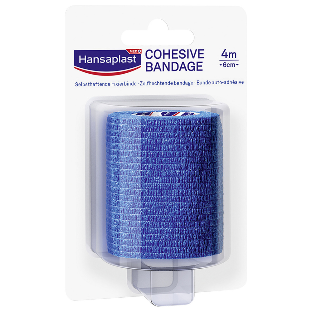 hansaplast Bande cohésive Bleue Bandage, pansement, sparadrap
