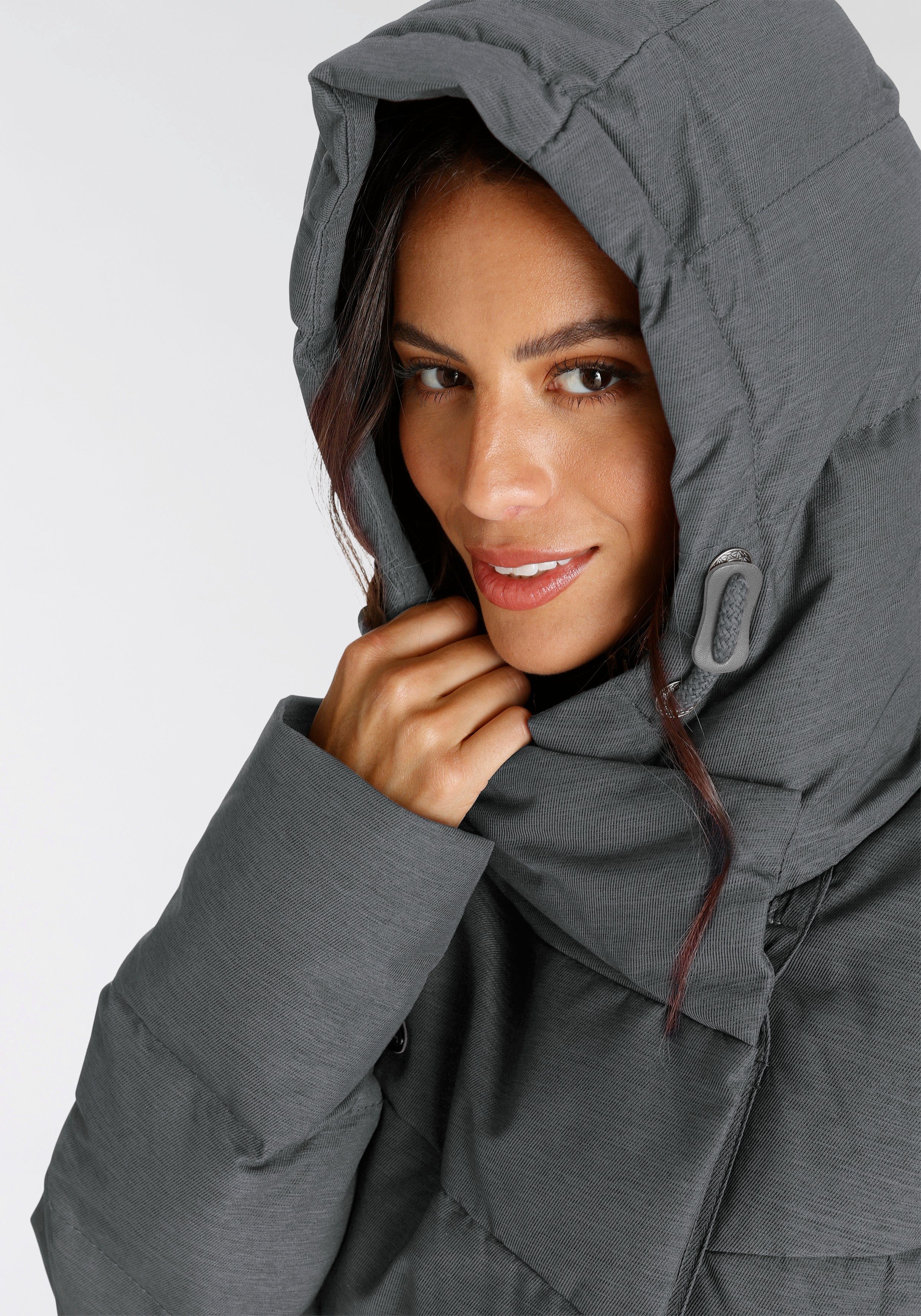 Ragwear Steppjacke PAVLINNA O stylischer, gesteppter Winterparka mit Kapuze