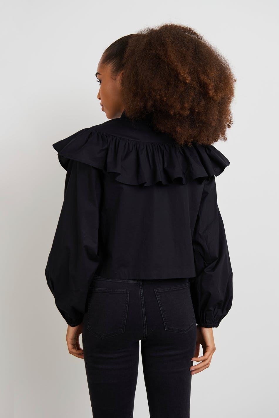 S frill blouse
