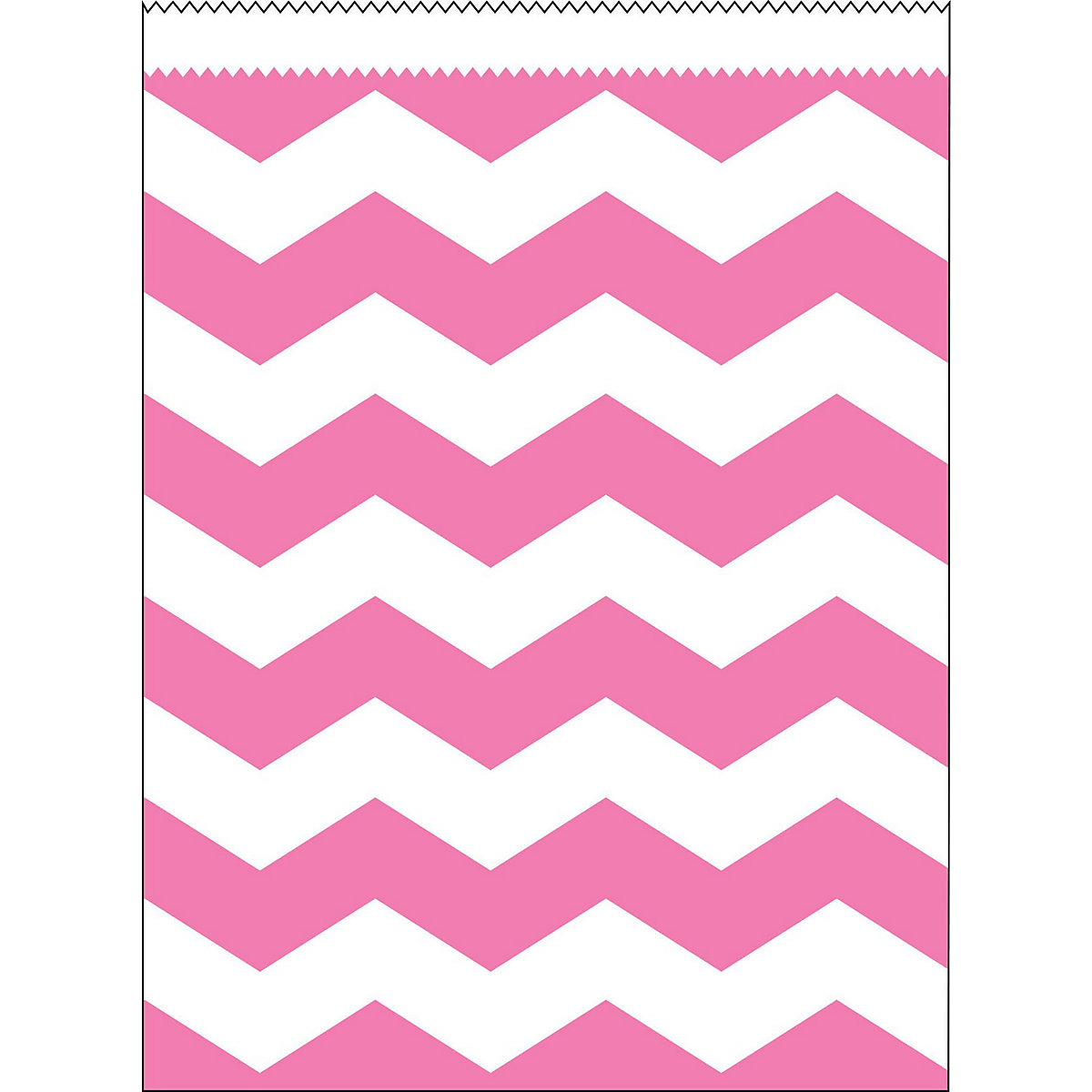 Geschenktüte Mitgebseltüte Chevron Pink, Papier, 22 x 16 cm, 10 Stück