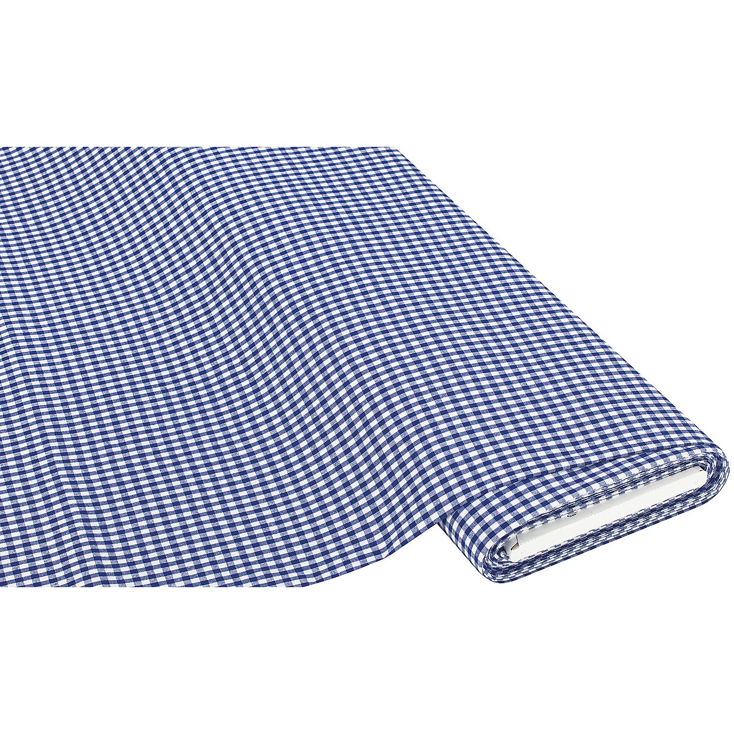 Buntgewebtes Vichykaro 5 x 5 mm, blau/weiß
