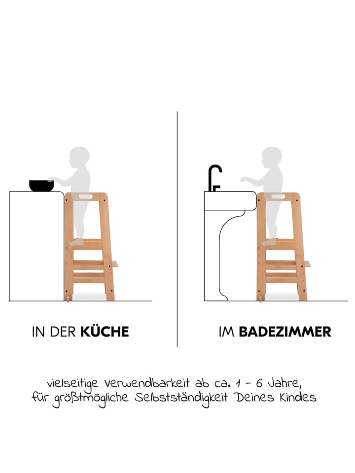 Hauck Lernturm / Kinderstuhl für Küche - Learn N Explore günstig kaufen onesize