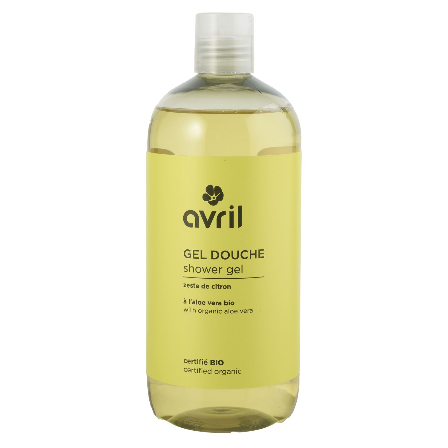 Avril Gel douche - Certifié bio Gel douche zeste de citron - Sans savon