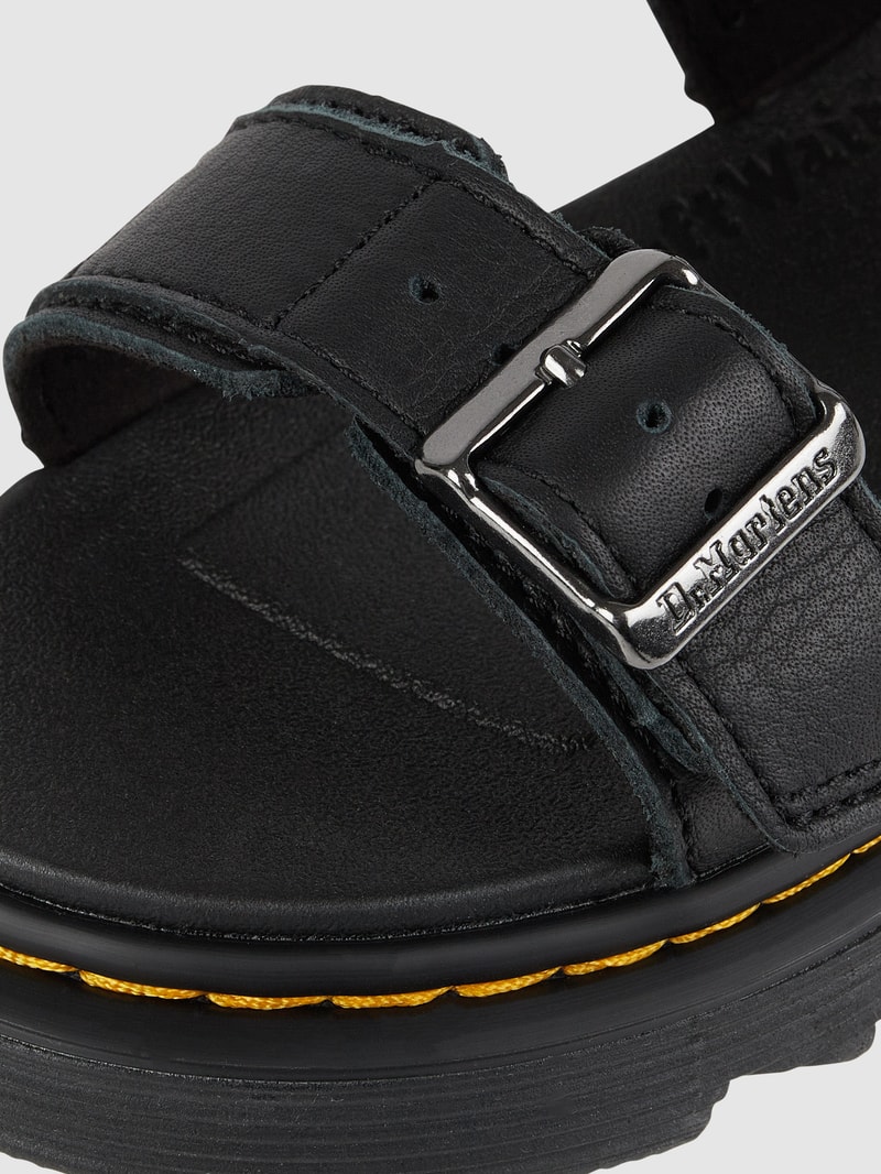 Sandalen aus Leder Modell 'Kyle' in schwarz