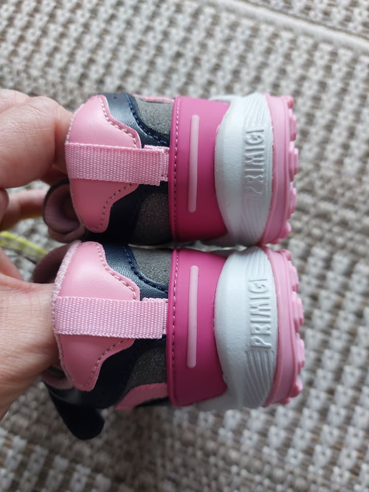 Primigi Leder-Sneakers in Dunkelblau/ Grau/ Rosa günstig kaufen 22