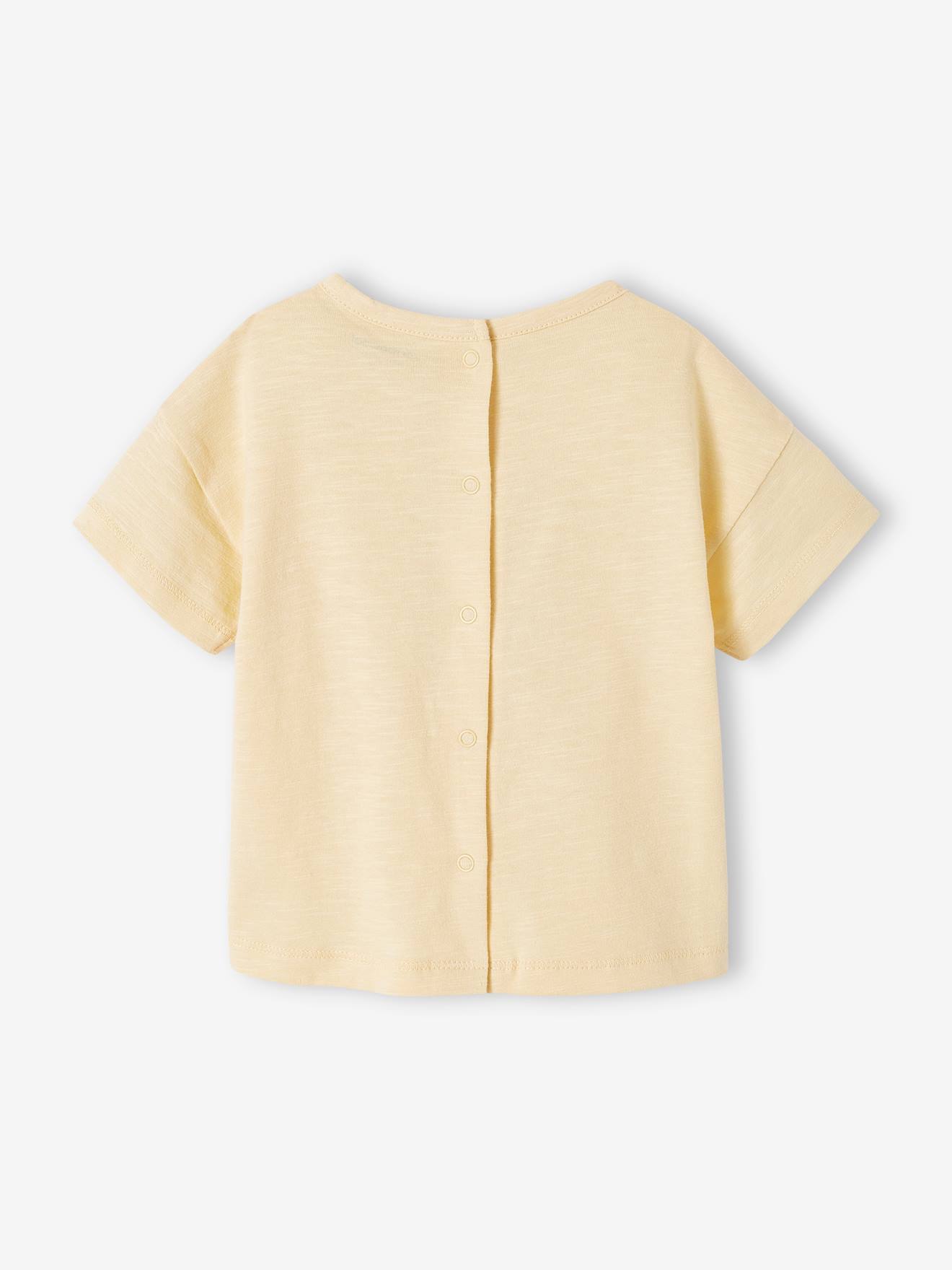 Vertbaudet Bio-Kollektion: Baby T-Shirt mit Meeres-Motiven - aqua/krabe