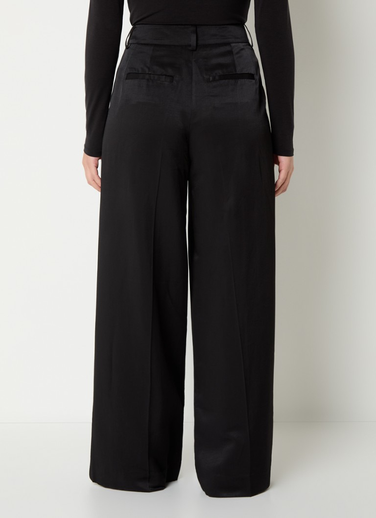 MSCH Copenhagen  Ulla high waist wide fit pantalon met steekzakken