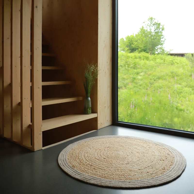 Tapis jute & laine YHUKI