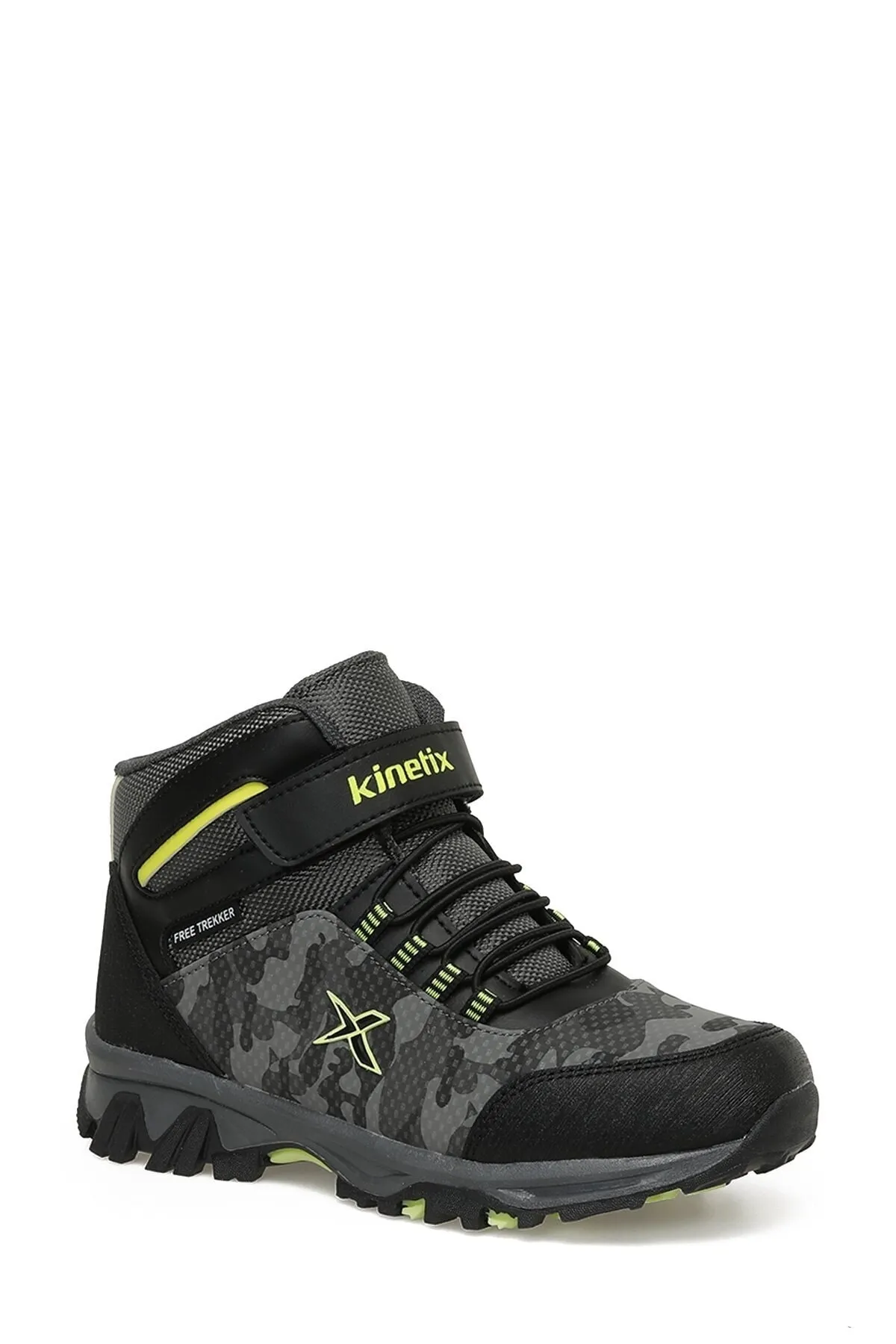 Kinetix  ROHA CAMO 3PR Schwarze Outdoor-Stiefel für Jungen