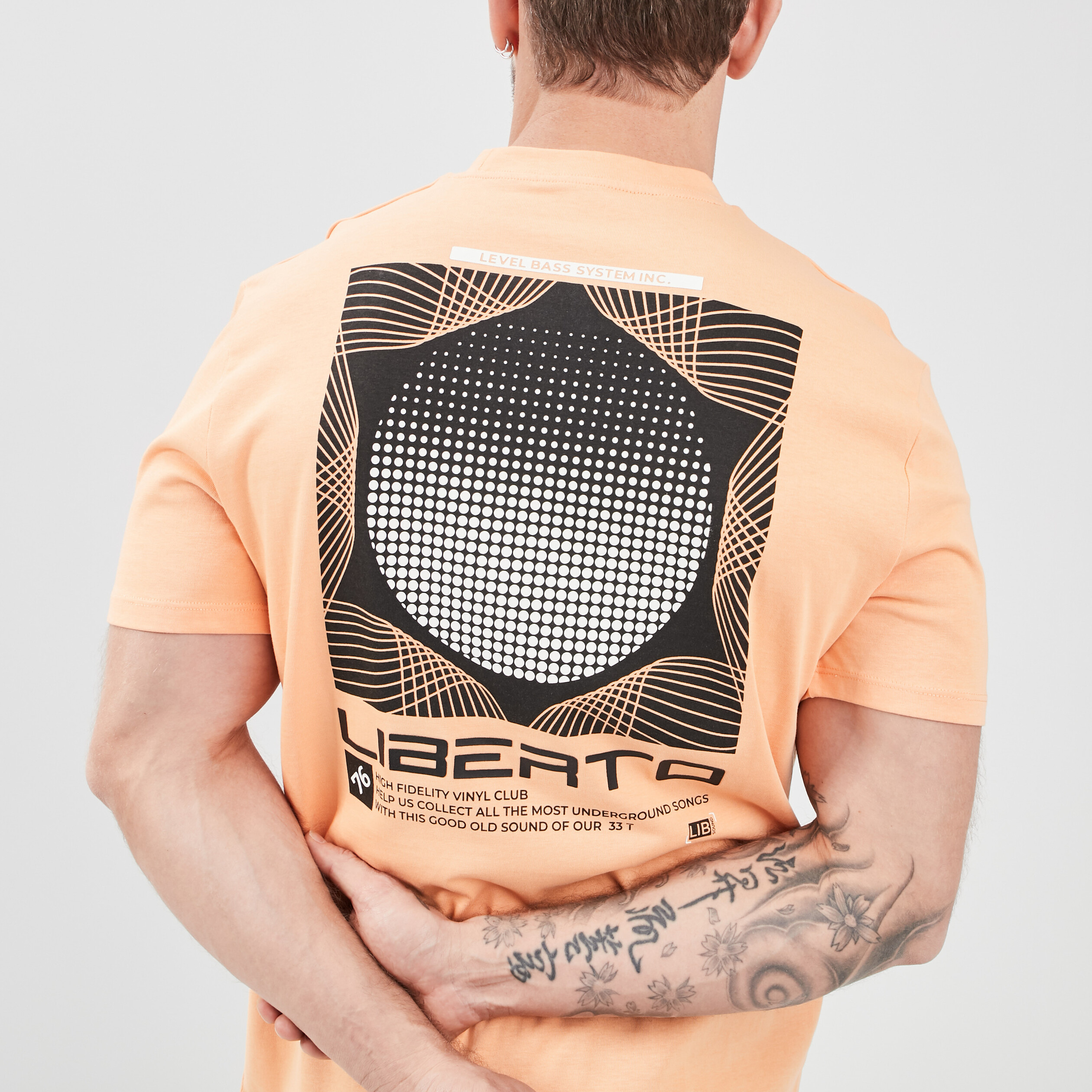 T-shirt Liberto orange homme | La Halle