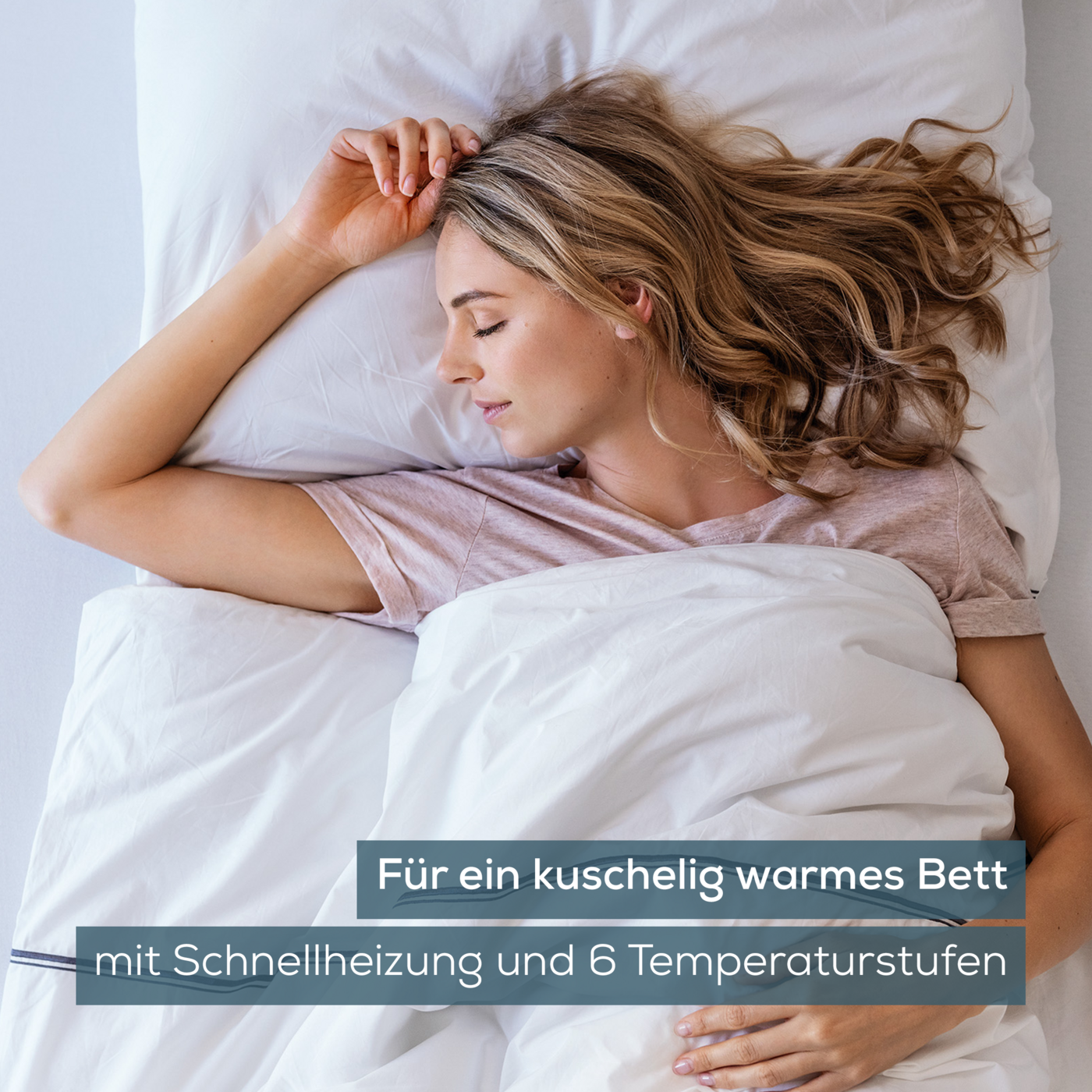 UB 75 Wärmeunterbett von Beurer-Wärmeunterbett mit Baumwoll-Oberfläche, 6 Temperaturstufen und Rückschaltautomatik