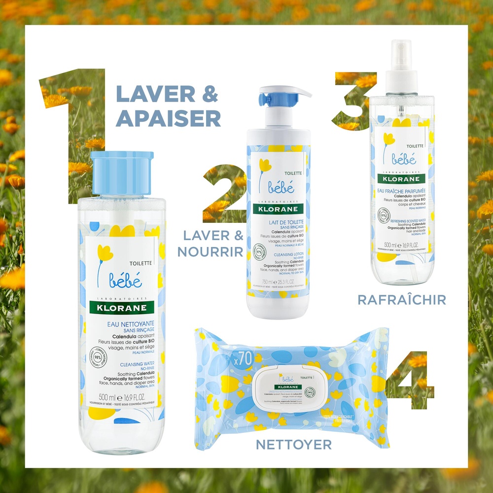 Klorane Bébé Eau nettoyante micellaire 750 ml Eau nettoyante micellaire